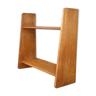 Étagère murale 1950 en bois naturel clair