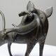 Subject, lion, hyena, Bronze beast from Benin Dahomey Cotonou vintage/antique.