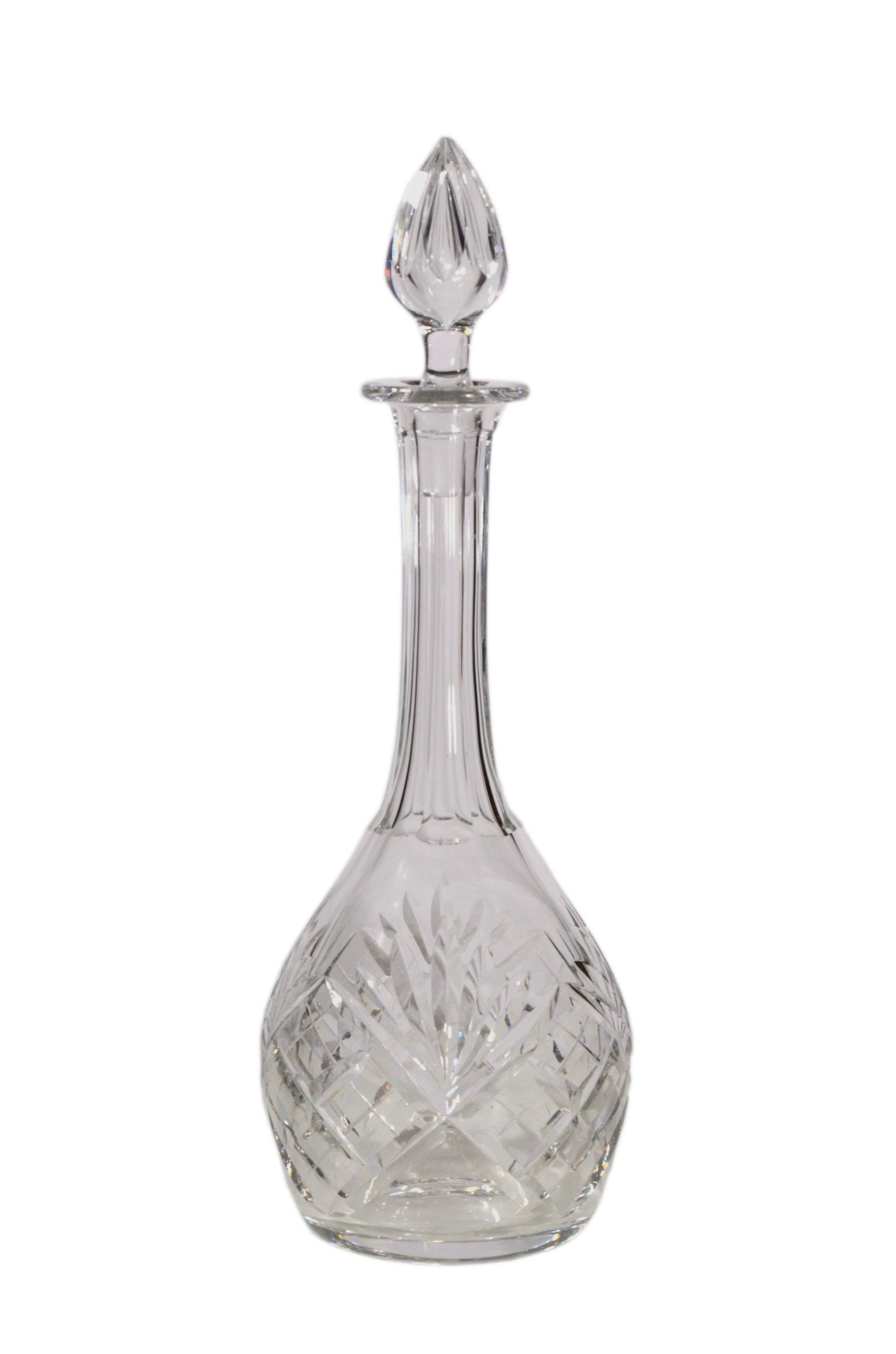Cut crystal carafe from Saint-Louis, Chantilly model, no. 228, France.