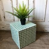 Cube sofa end in mosaic