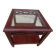 exotic wood side table – excellent condition