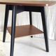 Modernist side table in wood, mid-20th century.