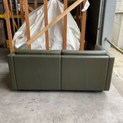 Pfister sofa for Knoll in khaki leather