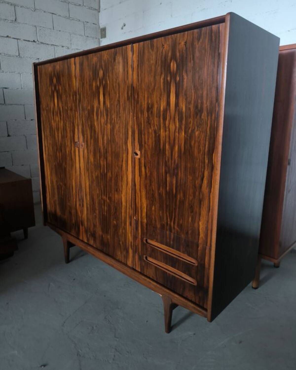 Scandinavian rosewood wardrobe
