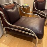 Pair of Gae Aulenti stringa armchairs