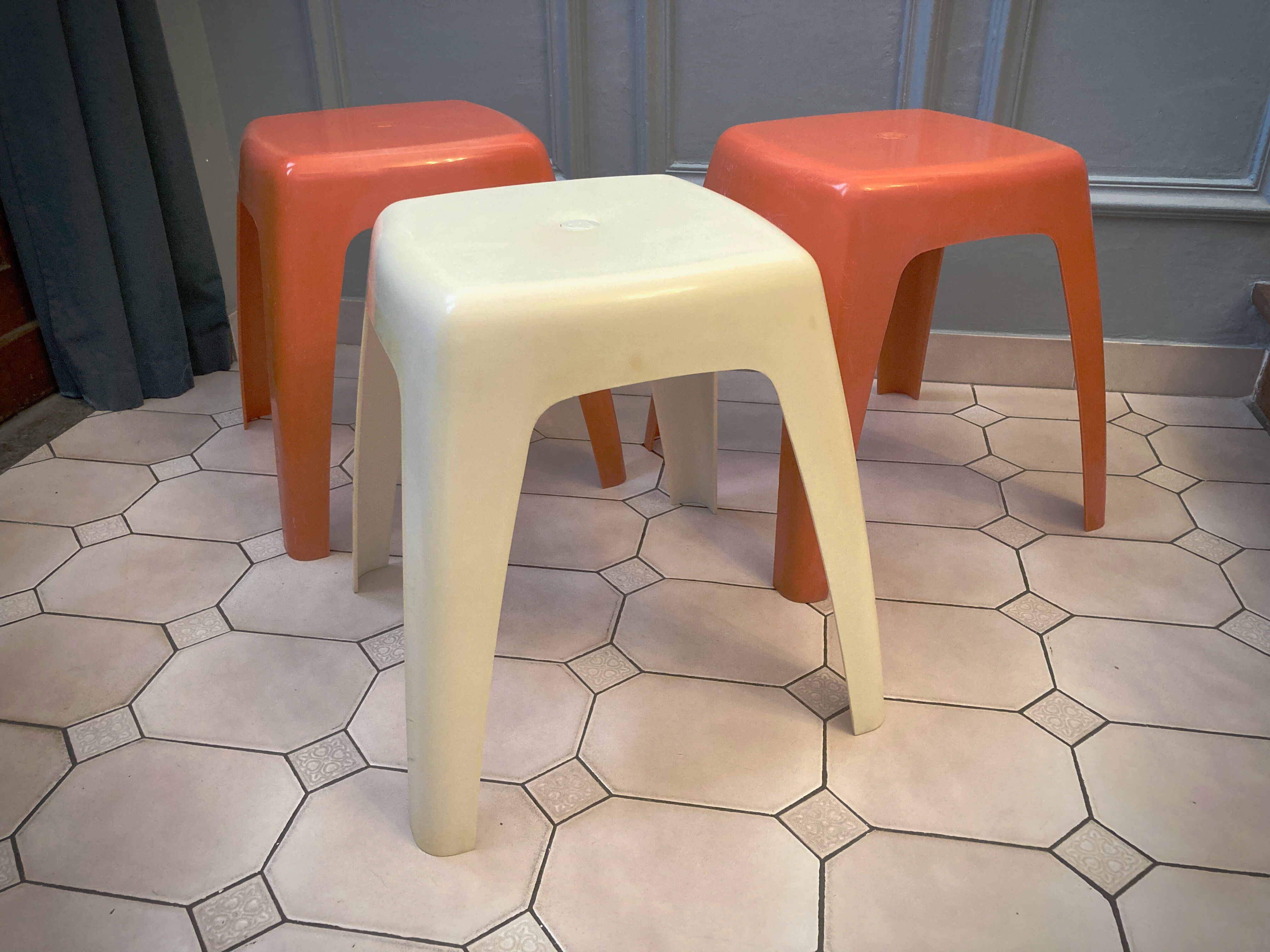 Trio of Vintage FLAIR stools