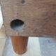 19th-century walnut writing desk.