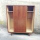 Scandinavian wardrobe 1960 with sliding doors - 160x185