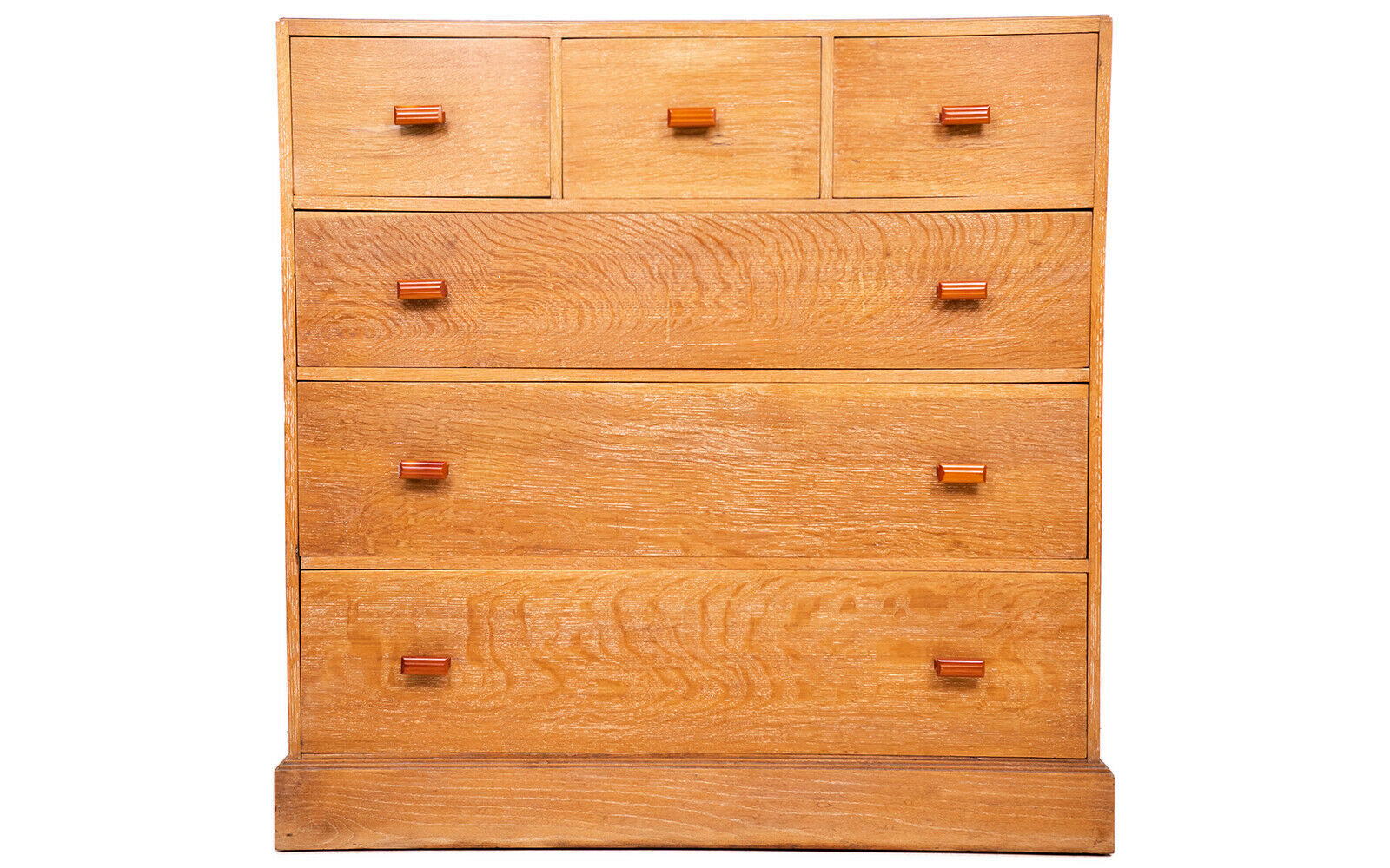 Early 20th Century Limed Oak Heals Style Chest of Drawers