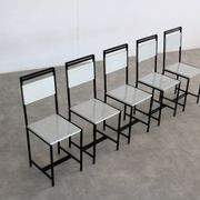 5 chaises de salle à manger, années 1960