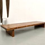 Solid oak coffee table, 1950s