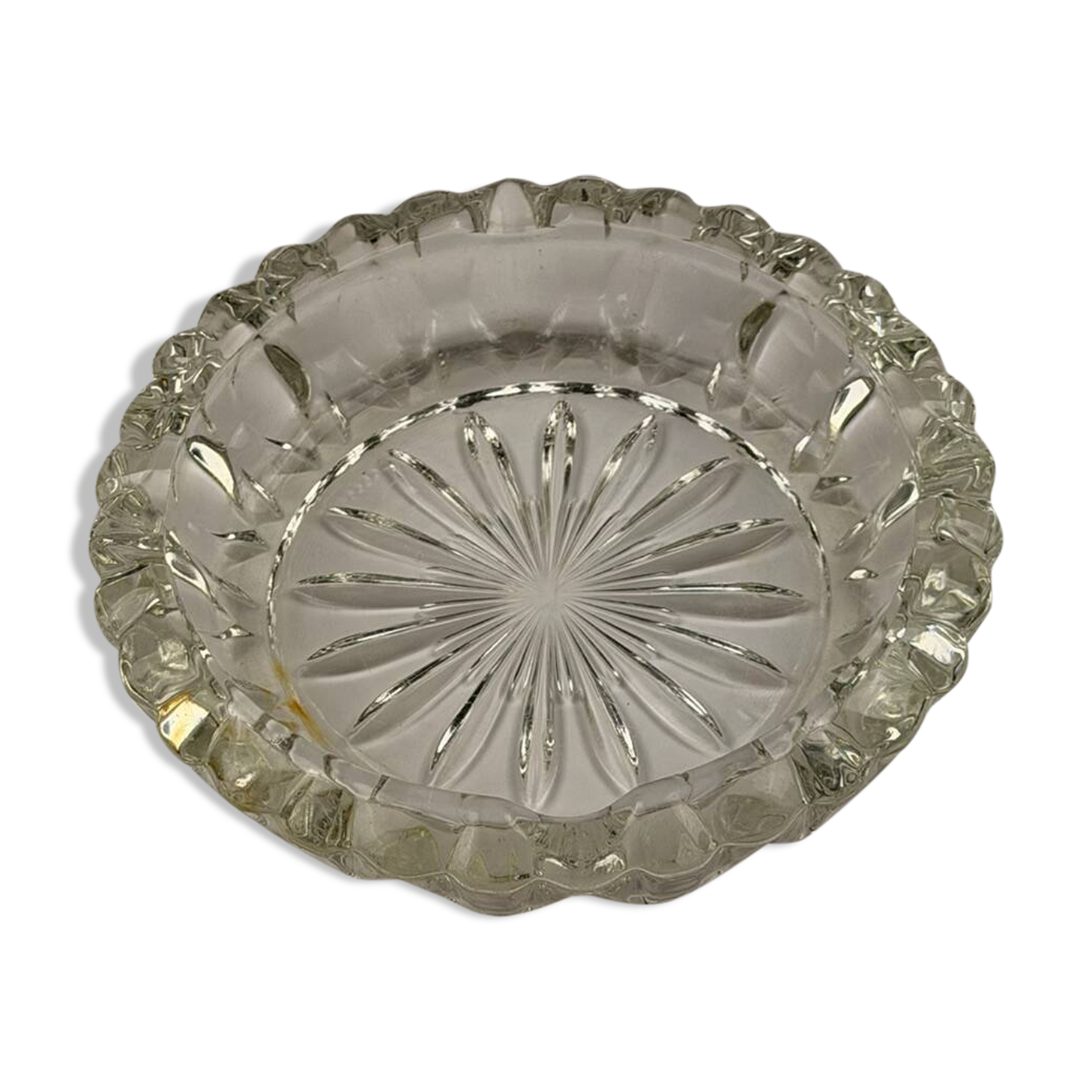 Vintage pressed glass ashtray