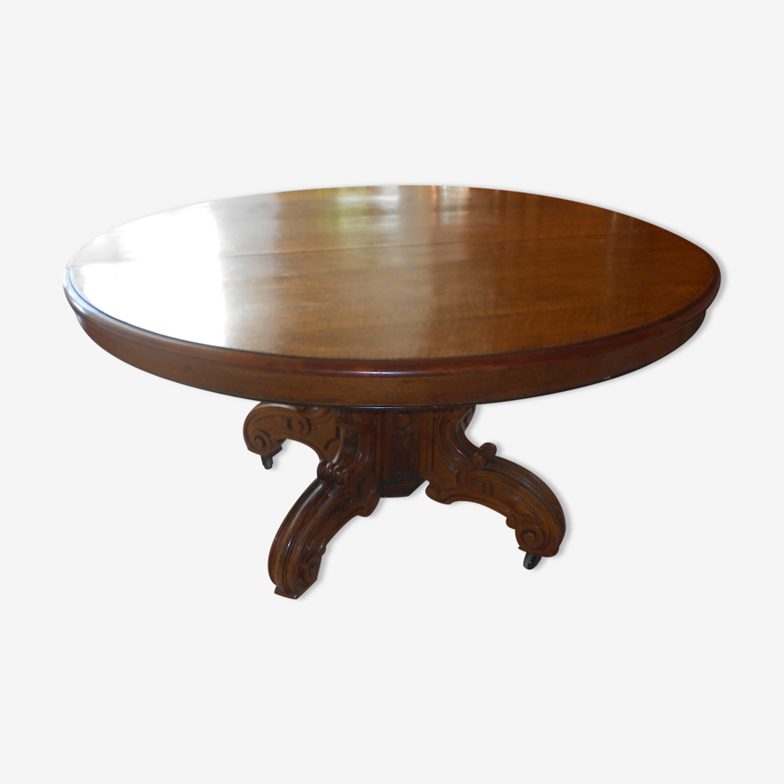 Table salle à manger ancienne style anglais - acajou | Selency