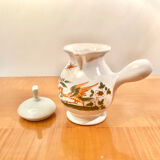 Milk jar decorated with Moustiers