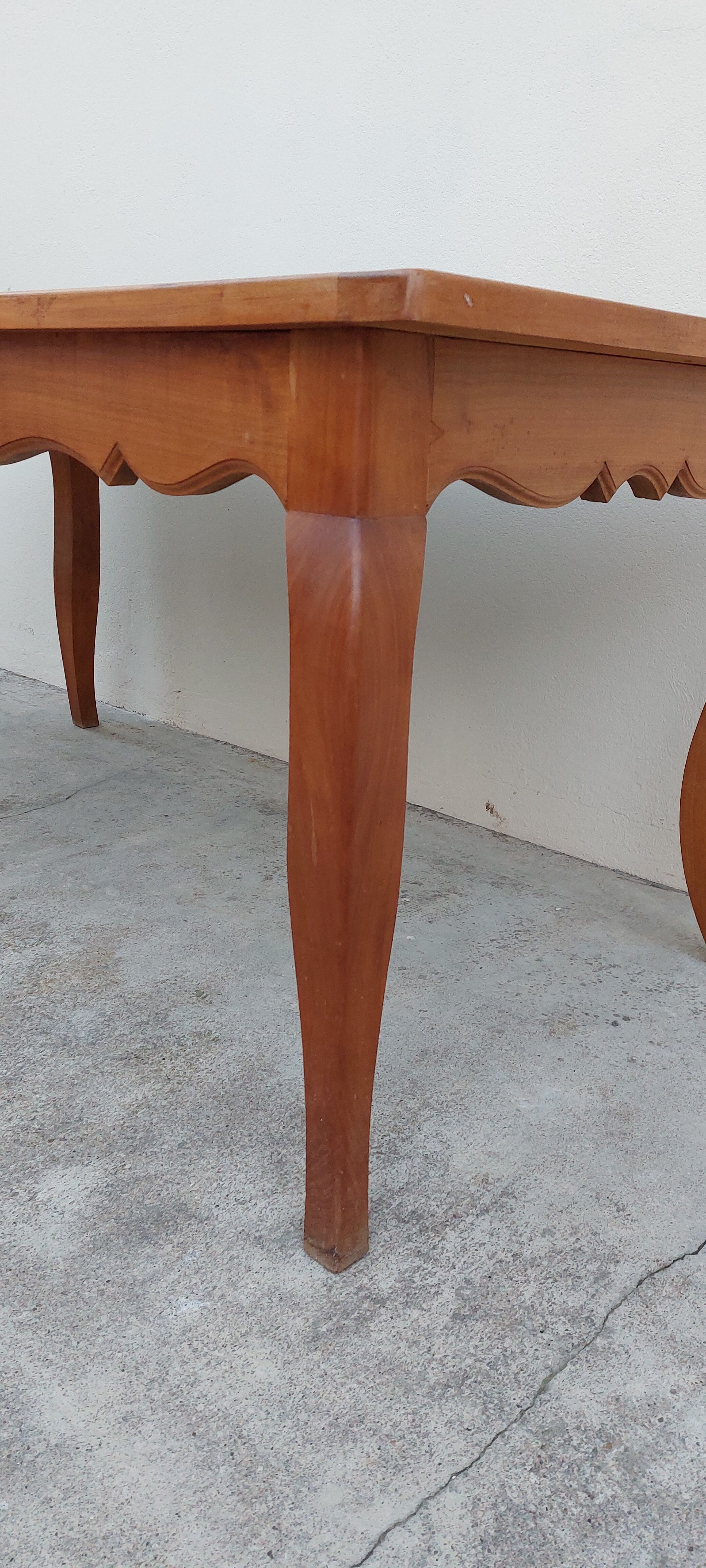 Louis XV style Farm Table in cherry wood