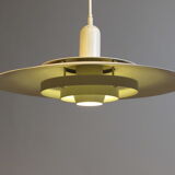 White Danish concentric ceiling light