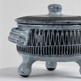 Pair of ceramic soup tureens by Jacques Pouchain, Dieulefit, circa 1960