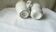 2 thick porcelain bistro cups from the late 19th century