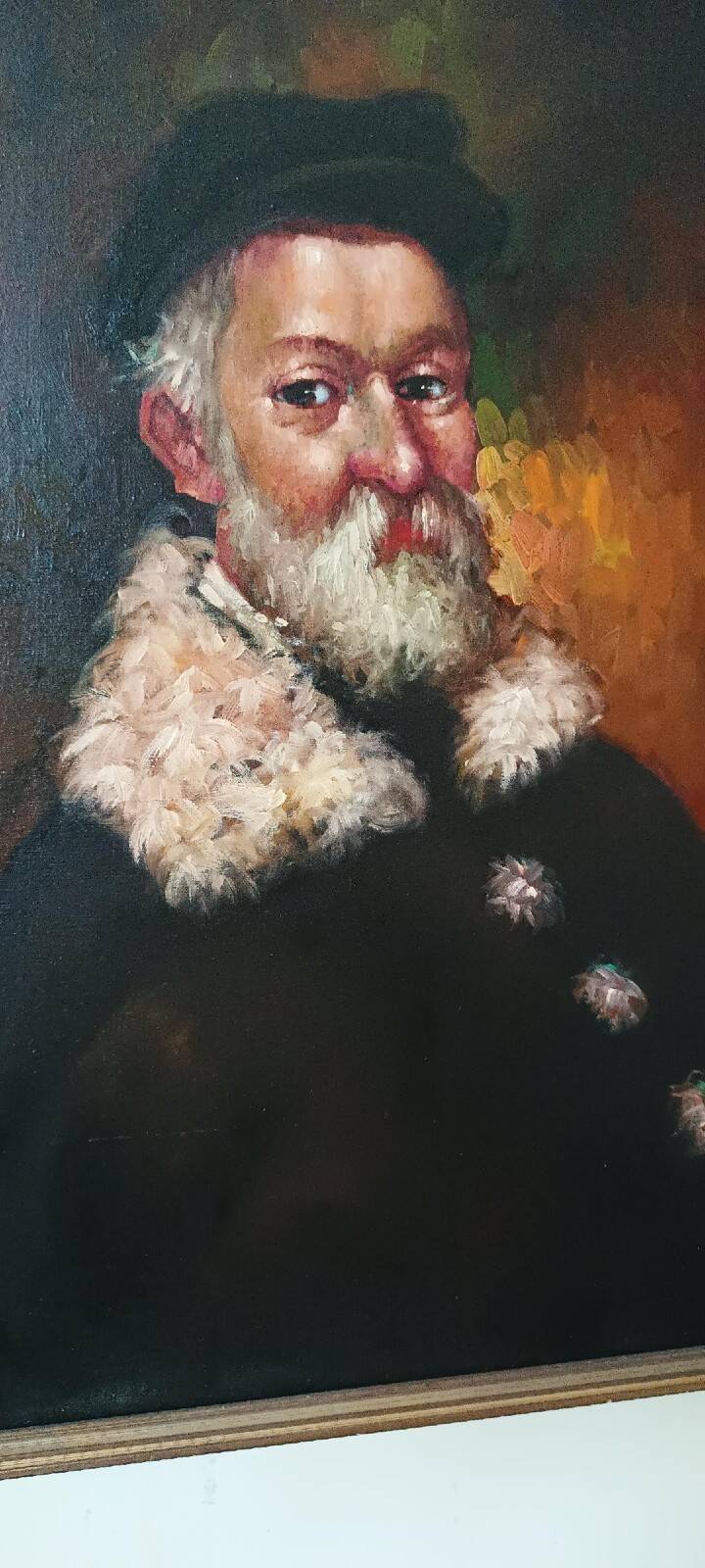 Peinture, portrait signée P. Caputo, années 60-70