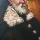 Peinture, portrait signée P. Caputo, années 60-70