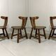 Brutalist oak dining chairs 1970’s