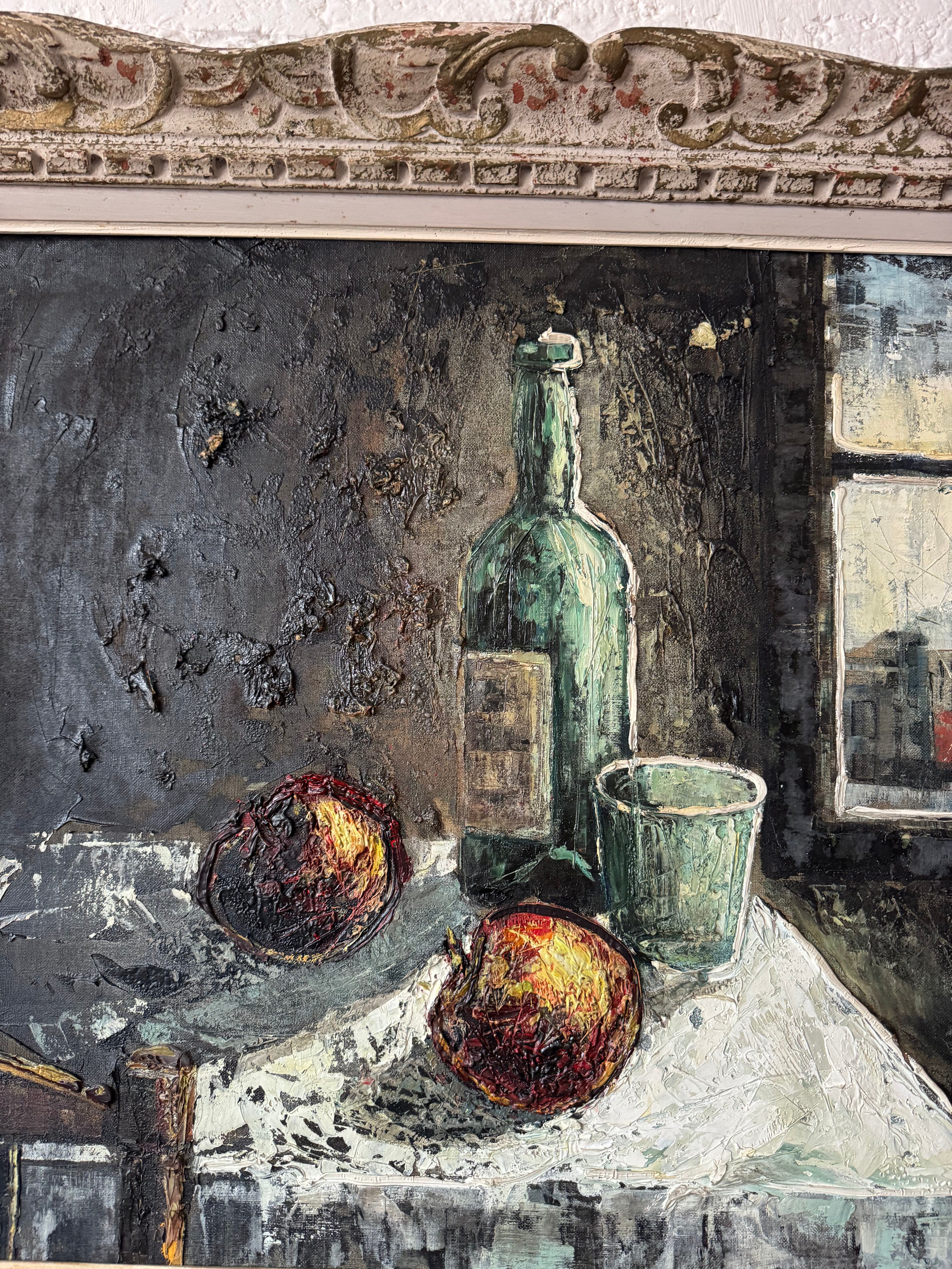 Still life tableau in Expressionist style from the 1960s.