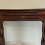 Antique wooden fireplace mantel