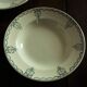 Mismatched lot 4 green hollow plates Flowers Garland Gaudeloupe Saint Amand