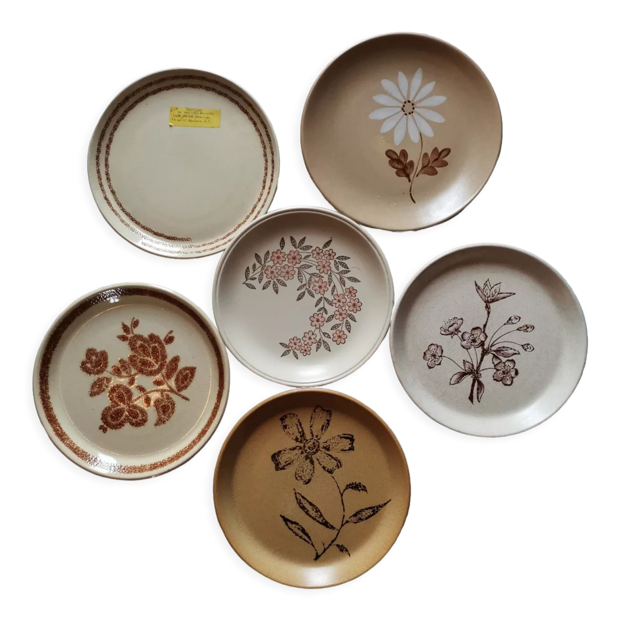 Vintage stoneware plate service