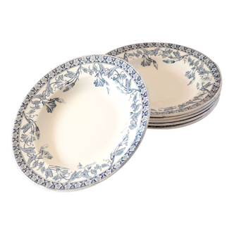 6 assiettes terre de fer Volubilis