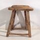 Antique stool in wabi-sabi style (c.1900) #9