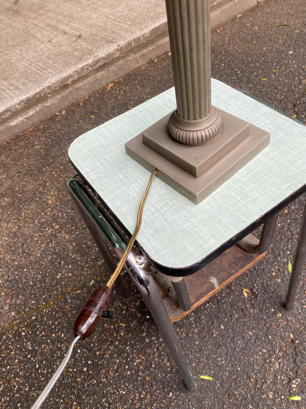 Neoclassical style table lamp base