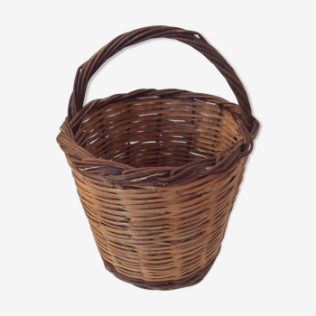 Panier osier ancien