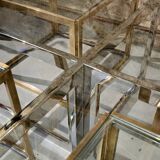 Coffee table with four nesting tables, Maison Charles, France, circa 1970.