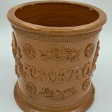 Terracotta tabac pot vernissee XlXeme gb 2 grès de beauvaisis
