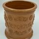 Terracotta tabac pot vernissee XlXeme gb 2 grès de beauvaisis