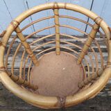 Rattan basket 60s