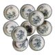10 plates thistles Gien