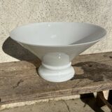 Old white abat-jour in opaline