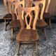 Vintage Brutalist Alsatian Bistro Chairs