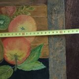 Nature morte, huile sur toile signée