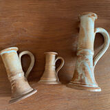 Stoneware candle holders