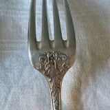 Series of 21 antique silver metal table forks