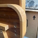 Solid wood bed