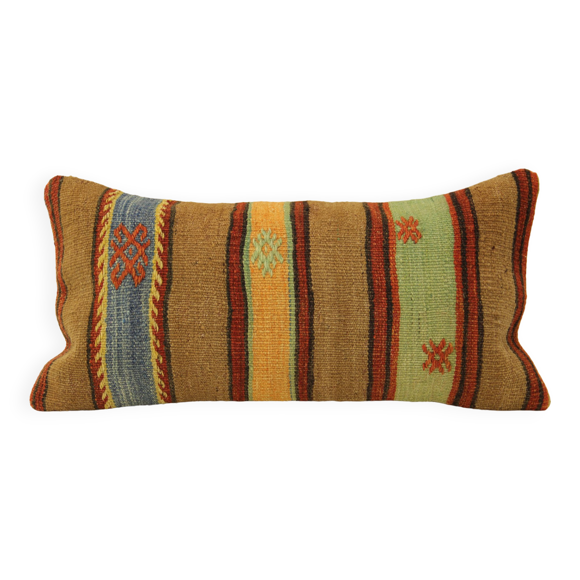 Turkish kilim pillow,25x50 cm