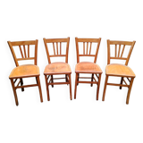 Series of four Luterma bistro chairs