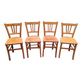 Series of four Luterma bistro chairs