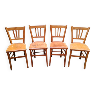 Série de quatre chaises bistrot Luterma