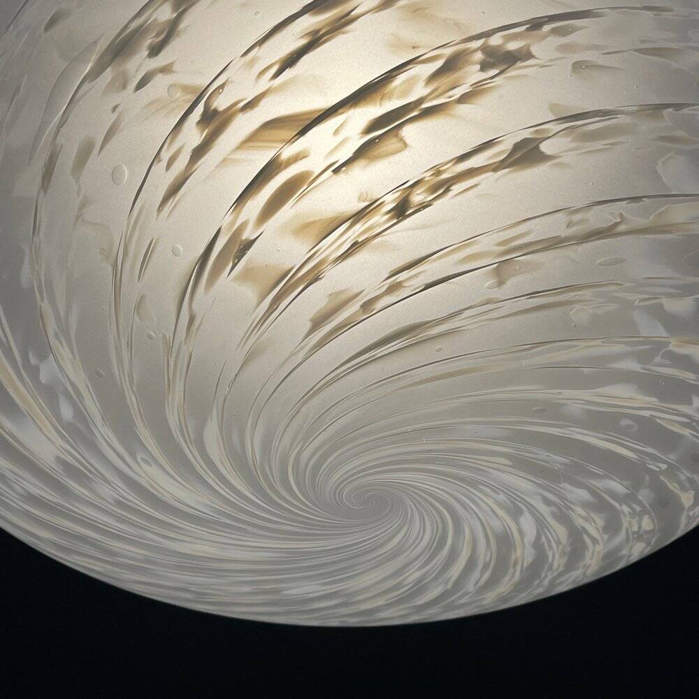 Suspension en verre Murano tourbillonnant de Vetri Murano, Italie, années 1970