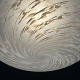 Suspension en verre Murano tourbillonnant de Vetri Murano, Italie, années 1970